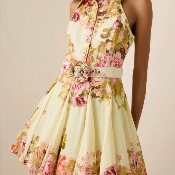 HEMANT & NANDITA Sama Dress (Floral Halter) - Picture 4 of 6